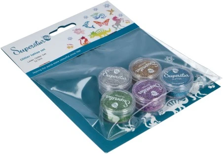 Superstar Laser Glitter Tattoo Glitter Set 4 Superstar Laser Glitter Tattoo Glitter Set - Afbeelding 2