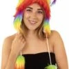 Luxe Regenboogkleuren Pluche Muts -Speciale Effecten Make-Upwinkel luxe regenboogkleuren pluche muts