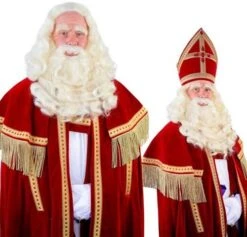 Luxe Sinterklaas Baardstel TV-Sint Buffel (yak) Lang