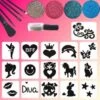 Meisjes Glittertattoo Set -Speciale Effecten Make-Upwinkel meisjes glittertattoo set