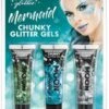 Mermaid Chunky Glitter Gels Groen Blauw Zilver -Speciale Effecten Make-Upwinkel mermaid chunky glitter gels groen blauw zilver