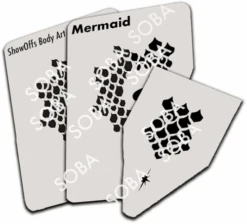 Mermaid Masker Schmink Sjabloon -Speciale Effecten Make-Upwinkel mermaid masker schmink sjabloon 2