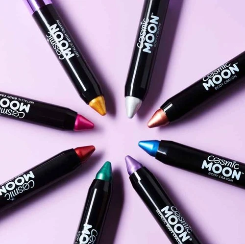 Metallic Body Crayons Schminkstift Groen 4 Metallic Body Crayons Schminkstift Groen - Afbeelding 2