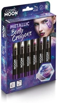 Metallic Body Crayons Set