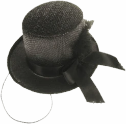 Midi Hoed Glitter Zwart