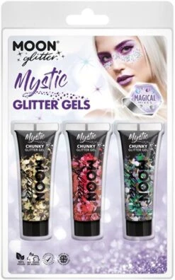 Mystic Glitter Gel Set Goud Rood Galaxy