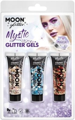Mystic Glitter Gels Goud Blauw Rood