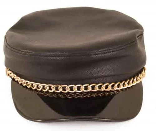 Pet Leer Zwart Met Ketting 4 Pet Leer Zwart Met Ketting - Afbeelding 2