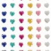 Plaksteentjes Glitter Hartjes 60 Stuks -Speciale Effecten Make-Upwinkel plaksteentjes glitter hartjes 60 stuks