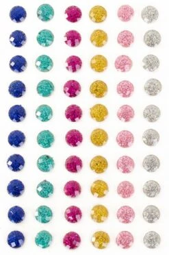 Plaksteentjes Glitter Rondjes 60 Stuks