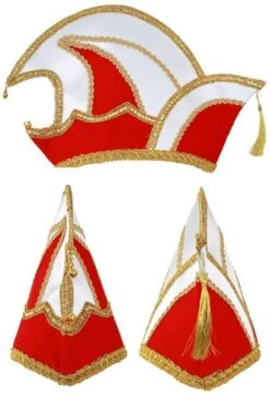 Prinsenmuts Rood Wit Maat 63