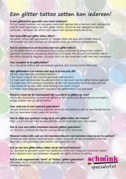 Professionele Glittertattoo Set -Speciale Effecten Make-Upwinkel professionele glittertattoo set 3