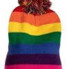 Regenboog Muts Met Pompon -Speciale Effecten Make-Upwinkel regenboog muts met pompon