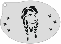 Schminksjabloon Frozen Anna