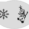 Schminksjabloon Frozen Olaf IJskristal -Speciale Effecten Make-Upwinkel schminksjabloon frozen olaf ijskristal