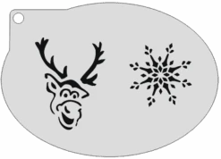 Schminksjabloon Frozen Sven IJskristal