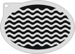 Schminksjabloon Golven