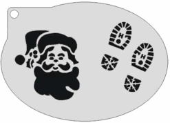 Schminksjabloon Kerstman