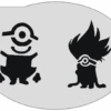Schminksjabloon Minions Stuart & Slechte Minion