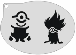 Schminksjabloon Minions Stuart & Slechte Minion