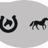 Schminksjabloon Paard En Hoefijzer 1 Schminksjabloon Paard En Hoefijzer -Speciale Effecten Make-Upwinkel schminksjabloon paard en hoefijzer