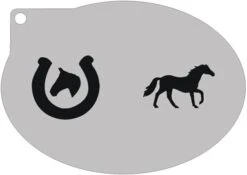 Schminksjabloon Paard En Hoefijzer