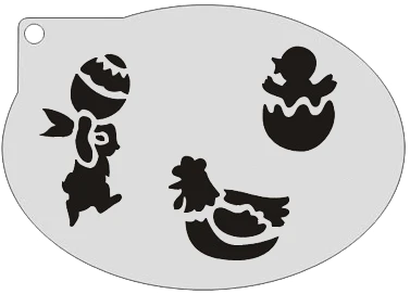 Schminksjabloon Pasen 3 Schminksjabloon Pasen