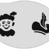 Schminksjabloon Piet