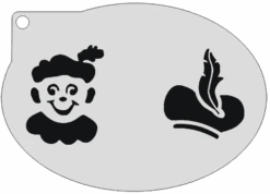 Schminksjabloon Piet