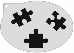 Schminksjabloon Puzzelstukjes