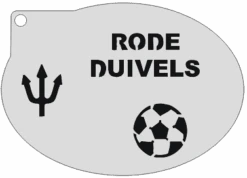 Schminksjabloon Rode Duivels
