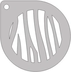 Schminksjabloon Rond Zebra