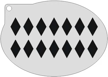 Schminksjabloon Ruiten 3 Schminksjabloon Ruiten