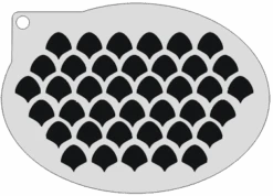 Schminksjabloon Schubben