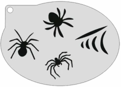 Schminksjabloon Spinnen