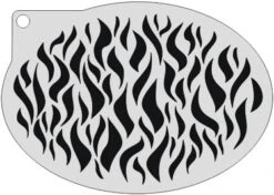 Schminksjabloon Vlammen