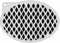 Schminksjabloon Wave