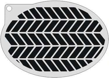 Schminksjabloon Zigzag 3 Schminksjabloon Zigzag