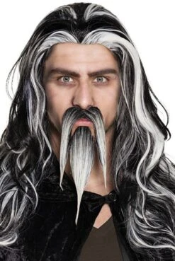 Boland Sik Met Snor Grijs Wizard