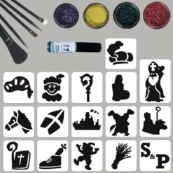 Sinterklaas Glittertattoo Set
