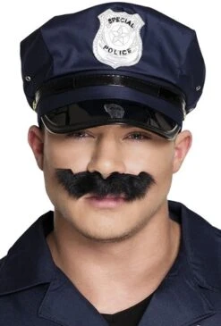 Boland Snor Zwart Politie Agent