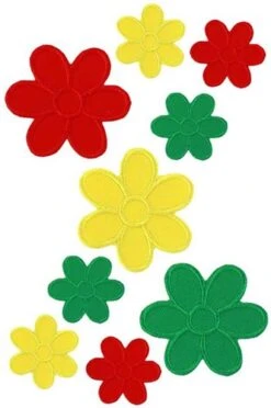 Strijkapplicatie Bloemetjes Limburg