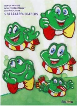 Strijkapplicatie Oeteldonk Smiley Kikkers