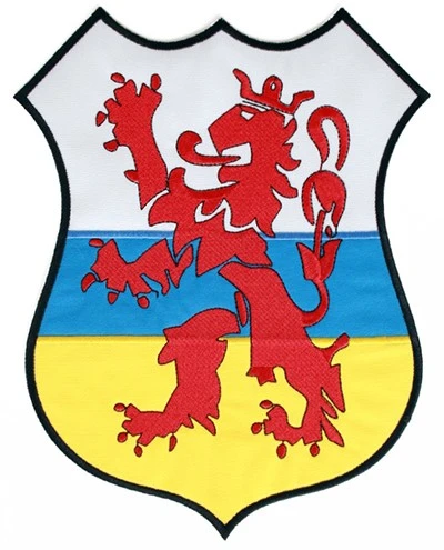 Strijkapplicatie Wapen Van Limburg Met Lijm 22cm 3 Strijkapplicatie Wapen Van Limburg Met Lijm 22cm