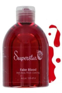 Superstar Kunstbloed Hel Rood Dik Stollend 250ml