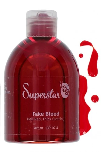 Superstar Kunstbloed Hel Rood Dik Stollend 250ml 3 Superstar Kunstbloed Hel Rood Dik Stollend 250ml