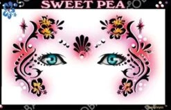 Sweet Pea Masker Schmink Sjabloon