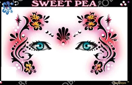 Sweet Pea Masker Schmink Sjabloon 3 Sweet Pea Masker Schmink Sjabloon