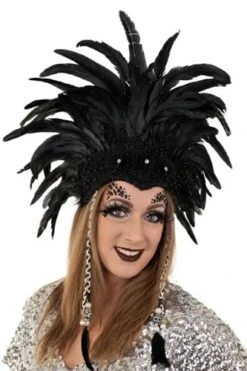 Veren Hoofdtooi Zwart