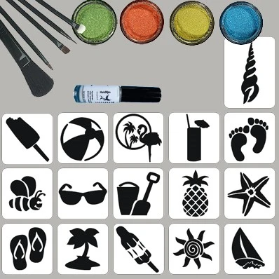 Zomer Glittertattoo Set 3 Zomer Glittertattoo Set